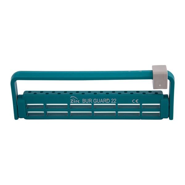 Steri-Bur Guard Bur Block Antimicrobial Microban 22 Hole Teal Detachable Lid Ea