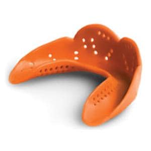 SISU Junior Mouth Guard Strapless 1.6 mm Tangerine Orange Ages 7-11 Youth 12/Bx