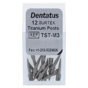 Surtex Posts Titan Refill 9.3 mm 1.35 mm Parallel Sided & Tapered End M3 12/Bx