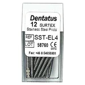 Surtex Posts SS Refill 4 X-Long 1.5mm Parallel Sided & Tapered End EL4 12/Bx