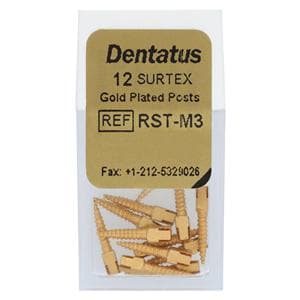 Surtex Posts Gold Plated Refill Medium M3 1.35 mm 12/Bx