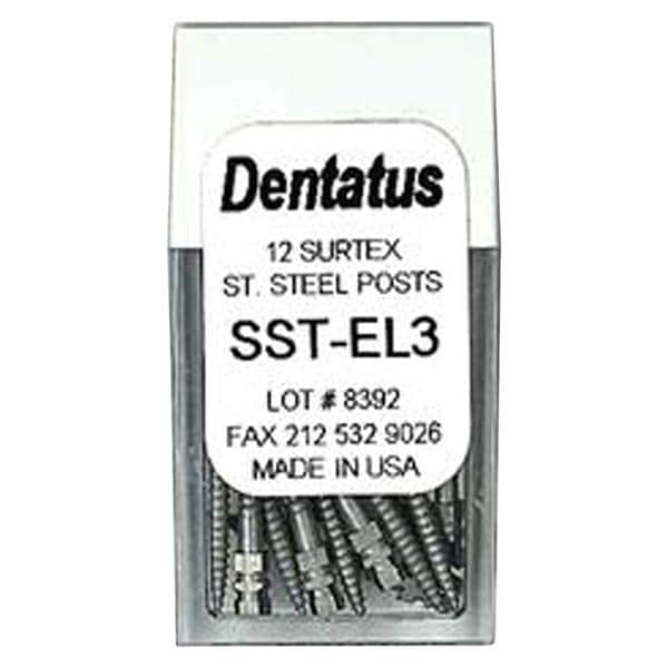 Surtex Posts SS Refill 3 X-Long 1.35 mm Parallel Sided & Tapered End EL3 12/Bx