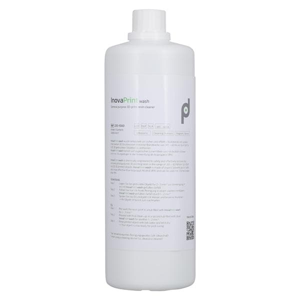 InovaPrint Wash 3D Print Resin Cleaner Green 1000ml 1/Bt