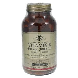 Vitamin E Supplement Softgels 1000IU 100/Bt