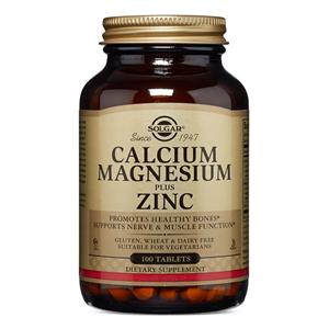 Calcium Magnesium/Zinc Supplement Tablets Vegetarian/Kosher 100/Bt