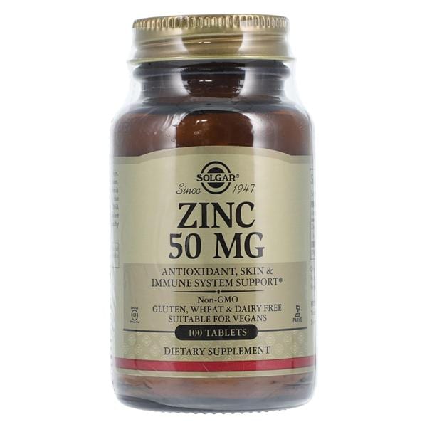 Zinc 50 Supplement Tablets Vegetarian/Kosher 50mg 100/Bt