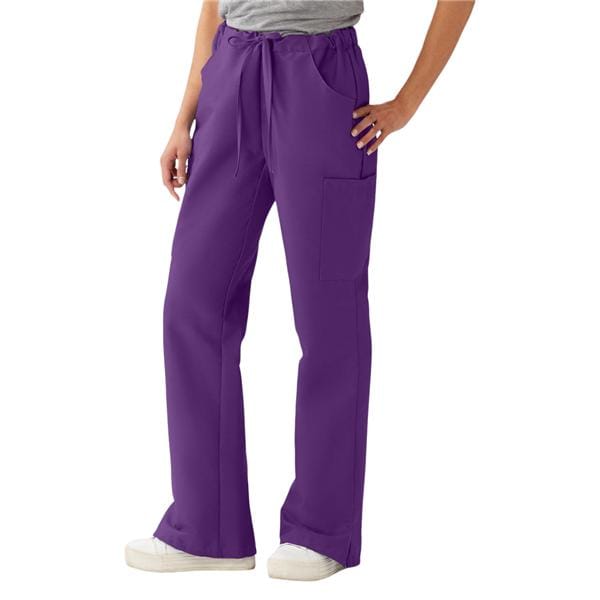 Scrub Pant 4 Pockets Large Purple Unisex Ea