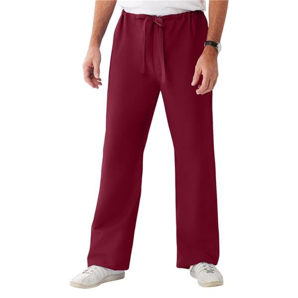 Scrub Pant 1 Pocket X-Large Wine Unisex Ea