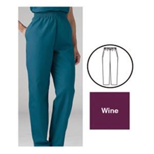 Scrub Pant 2 Pockets 3X Large Wine Womens Ea