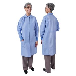 DenLine Protection Plus Lab Coat 3 Pkts Lng Tprd Slves 39" 3X Large Cl Womens Ea