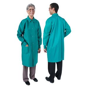 DenLine Protection Plus Long Coat 3 Pockets 41 in Large Green Unisex Ea