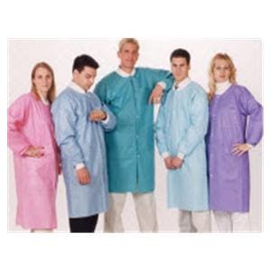 ASEP Barrier Lab Coat 3 Pockets Long Sleeves 5X Large White Unisex Ea