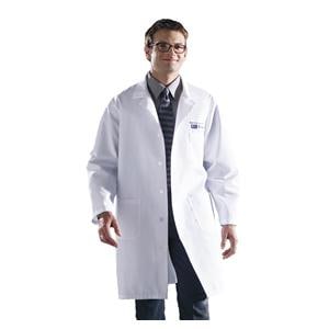 Lab Coat 3 Pockets Long Sleeves 41 in Medium Light Blue Unisex Ea