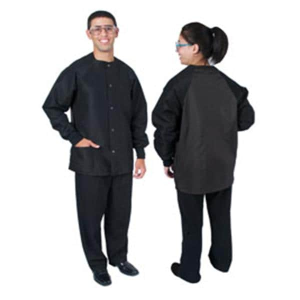 DenLine Protection Plus II Short Jacket 3 Pkts Lng Tprd Slves 31.5" 5XL Blk Ea