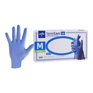 SensiCare Ice Nitrile Exam Gloves Medium Violet Blue Non-Sterile