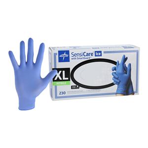 SensiCare Ice Nitrile Exam Gloves X-Large Violet Blue Non-Sterile