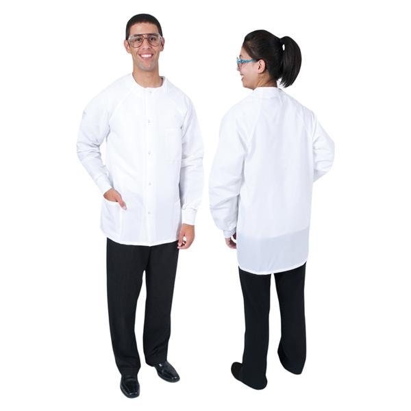 DenLine Protection Plus II Short Jacket 3 Pockets 31.5 in 3X Large Wht Unisex Ea