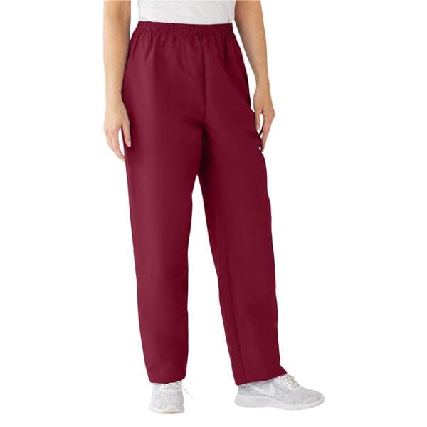 Scrub Pant 2 Pockets X-Small Wine Womens Ea