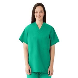 Scrub Shirt 1 Pocket Set-In Sleeves 3X Large Jade Green Unisex Ea