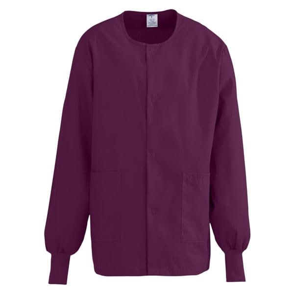 Warm-Up Jacket 2 Pockets Long Sleeves / Knit Cuff Small Wine Unisex Ea