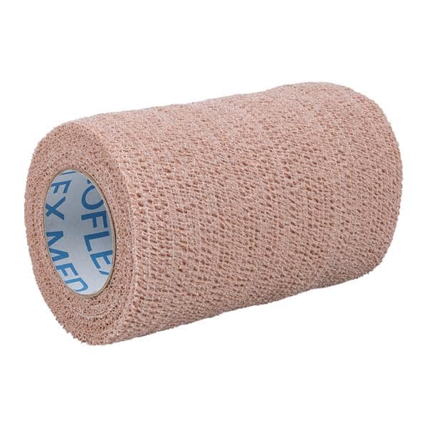 CoFlex Med Compression Bandage Elastic 4"x5yd Tan Non-Sterile 18/Ca