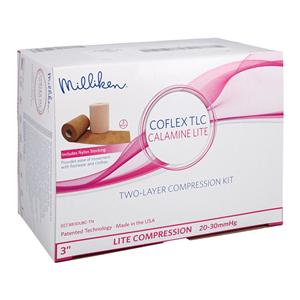 CoFlex TLC LITE Unna Boot Kit Foam/Fabric/Calamine 3"x6yd Tan/Pink NS 2Rl/Bx, 8 BX/CA