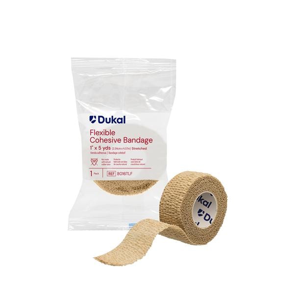 Cohesive Bandage Elastic 1"x5yd Tan Non-Sterile 30/Bx