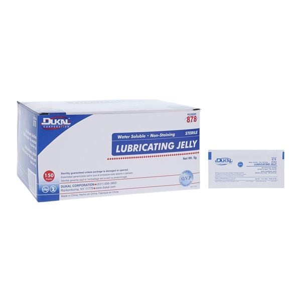 Lubricating Jelly 5gm Foil Packet 150/Pk