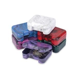 Retainer Cases Assorted Jewel-Marbled 24/Pk, 25 PK/CA