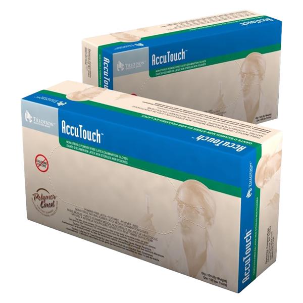 AccuTouch Latex Exam Gloves X-Large Bisque Non-Sterile, 10 BX/CA