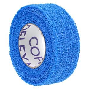 CoFlex NL Compression Bandage Elastic 1"x5yd Blue Non-Sterile 30/Ca