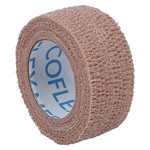 CoFlex Med Compression Bandage Elastic 1"x5yd Tan Non-Sterile 30/Ca