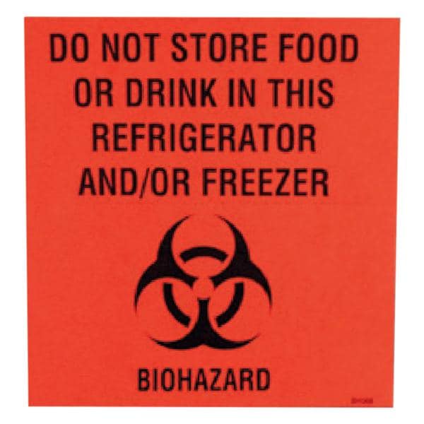 Label Biohazard Refrigerator4.7x4 5/Pk