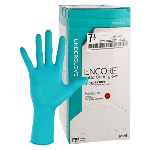 Encore Surgical Gloves 7.5 Green, 4 BX/CA