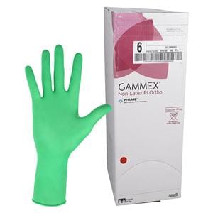 GAMMEX Non-Latex PI Ortho Polyisoprene Surgical Gloves 6 Standard Light Green