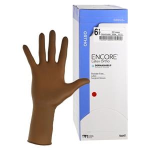 Encore Surgical Gloves 6.5 Brown