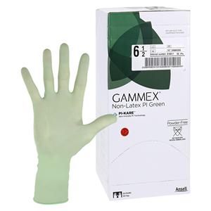 Gammex Polyisoprene Surgical Gloves 6.5 Green