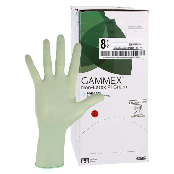 Gammex Polyisoprene Surgical Gloves 8.5 Green, 4 BX/CA