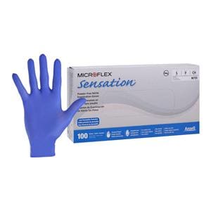 Sensation Nitrile Exam Gloves Small Blue Non-Sterile, 10 BX/CA