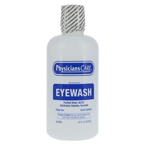 Eyewash Emergency Flush Solution 32oz Bottle Ea, 12 EA/CA