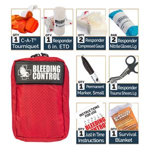 Public Access Bleeding Control Basic Kit Red