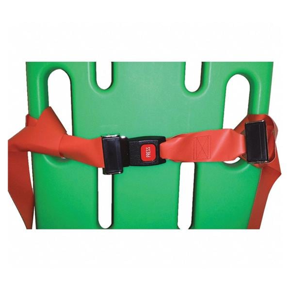 Restraint Strap Chest Nylon 4 Point Harness Mtl Psh Btn Buckle, LpLk End Ea