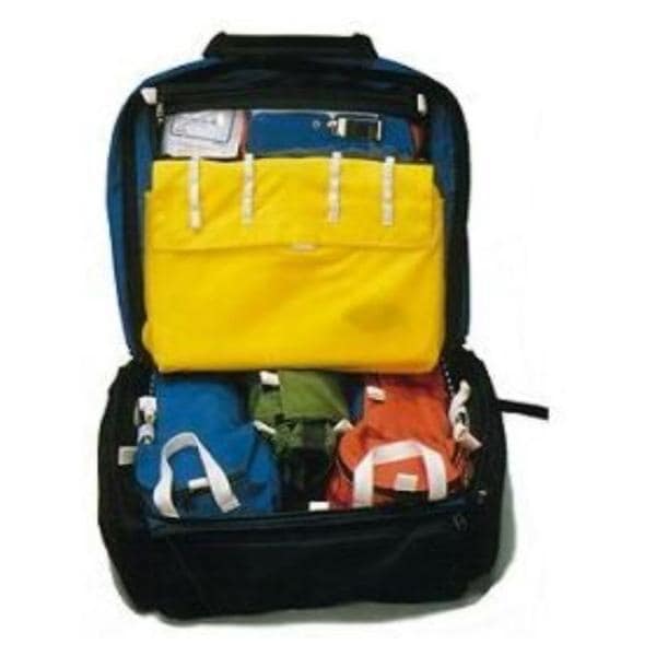 Emergency Medical Bag 17x15x10" Black Zipper Closure Handle