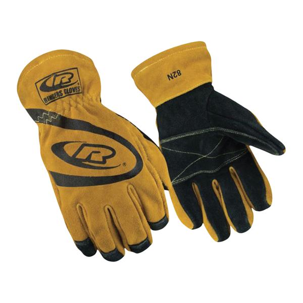 Ringers Leather / Kevlar Flame Resistance Structural Gloves Small Yellow / Black