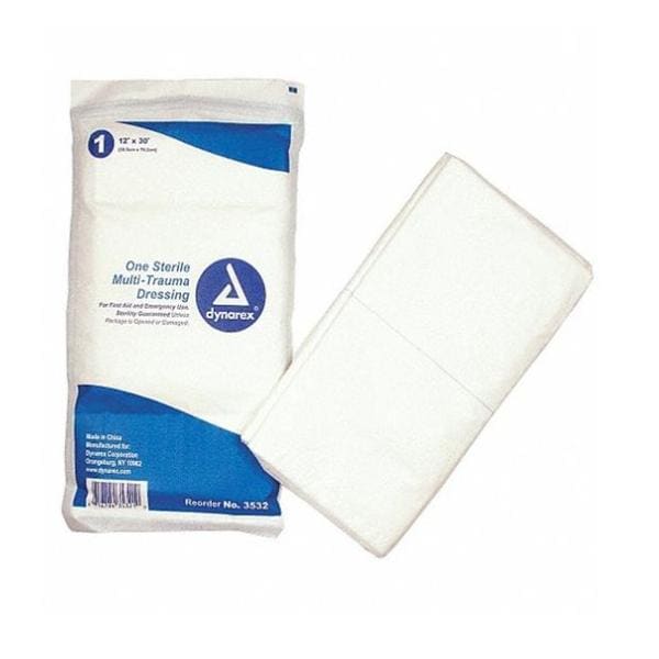 Non-Woven Cotton Multi-Trauma Dressing 12x30" Sterile, 50 EA/CA