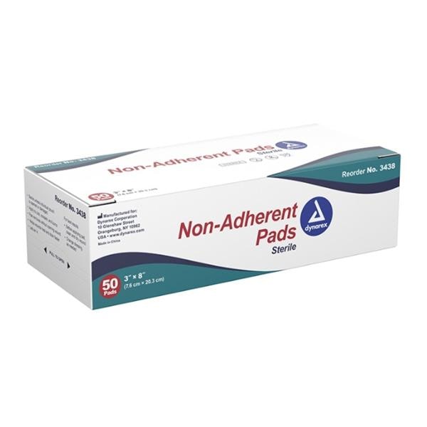 Non-Stick Pad 3/8" Sterile Non-Adherent, 12 BX/CA