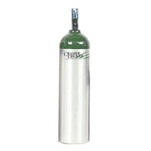 MERET Oxygen Cylinder Empty/Jumbo D Green/Silver