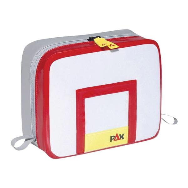 Pouch Red Zipper Closure No Handle