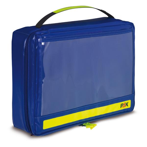 Intubation Bag Blue Zipper Closure Foam Molded Shoulder Strap