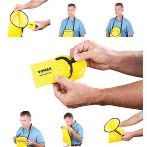 Vomex Emesis Bag Tie Closure Yellow Ea